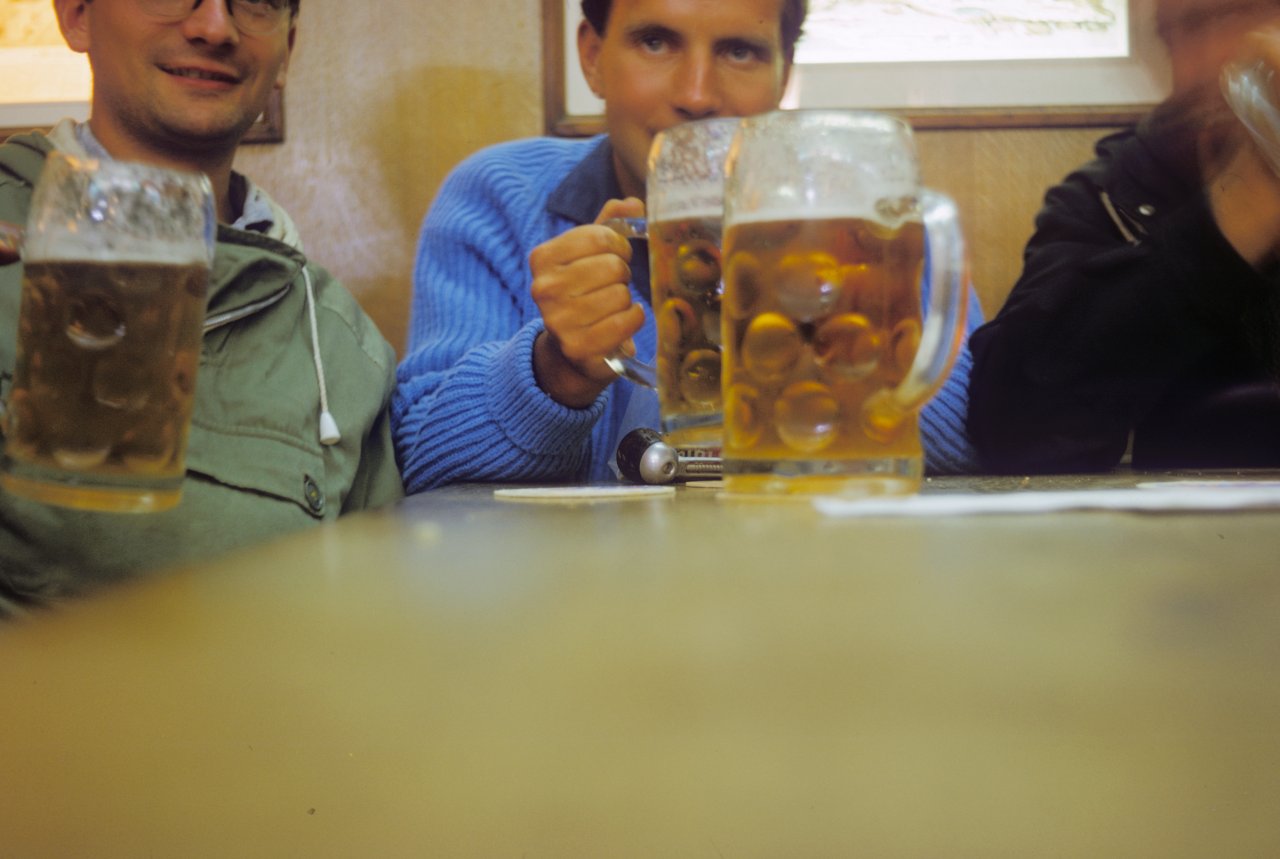 110-The City of 7 Pints- John-MJ-Steve-Liter Glasses-Munich